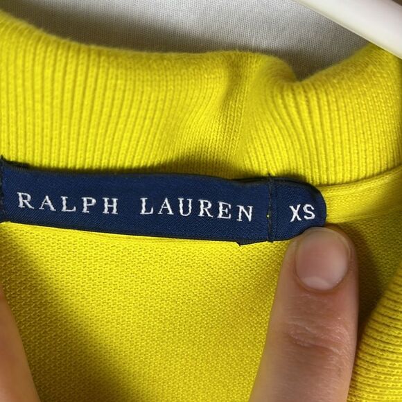 Rare Vintage Ralph Lauren Yellow Large Pony Cotton Dress - Picture 4 of 7